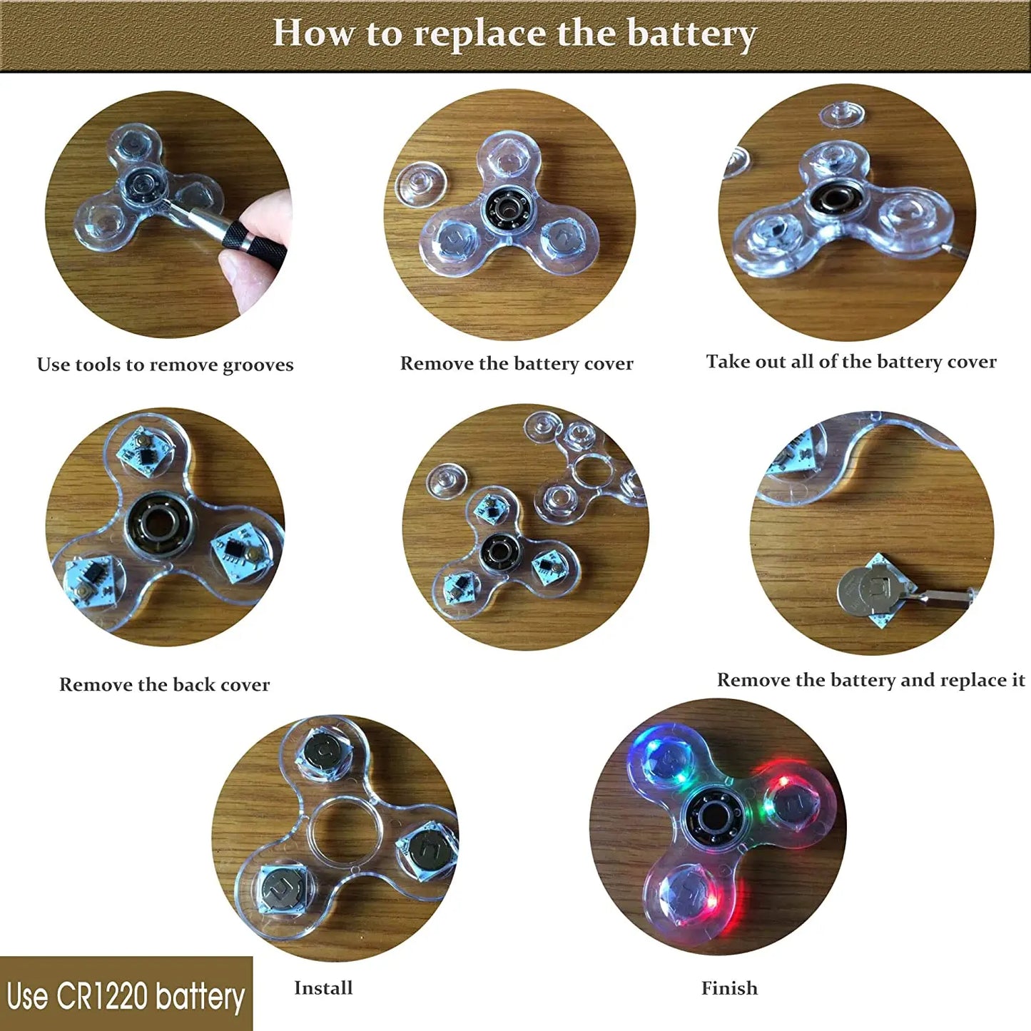 Luminous LED Glow Fidget Spinner
