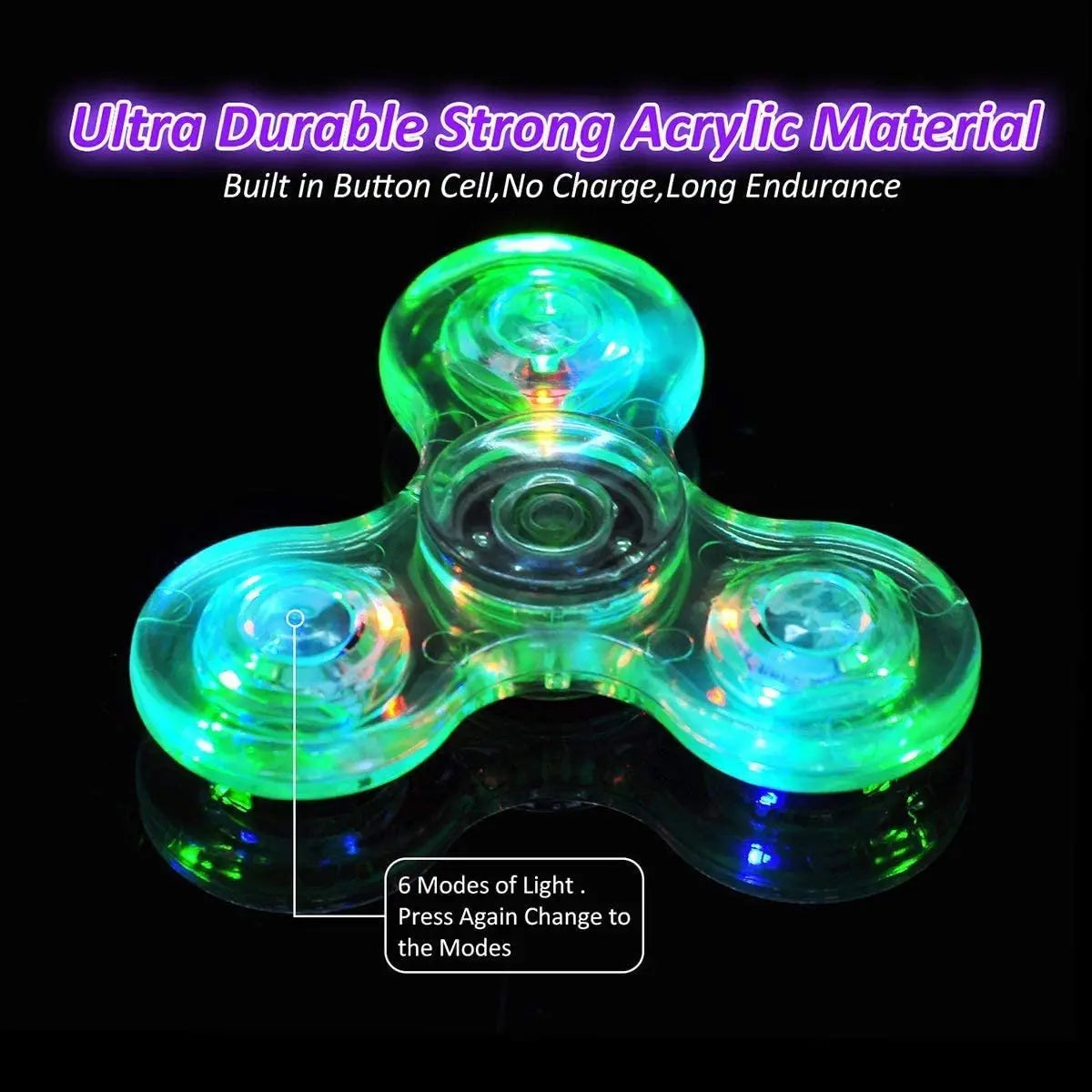Luminous LED Glow Fidget Spinner