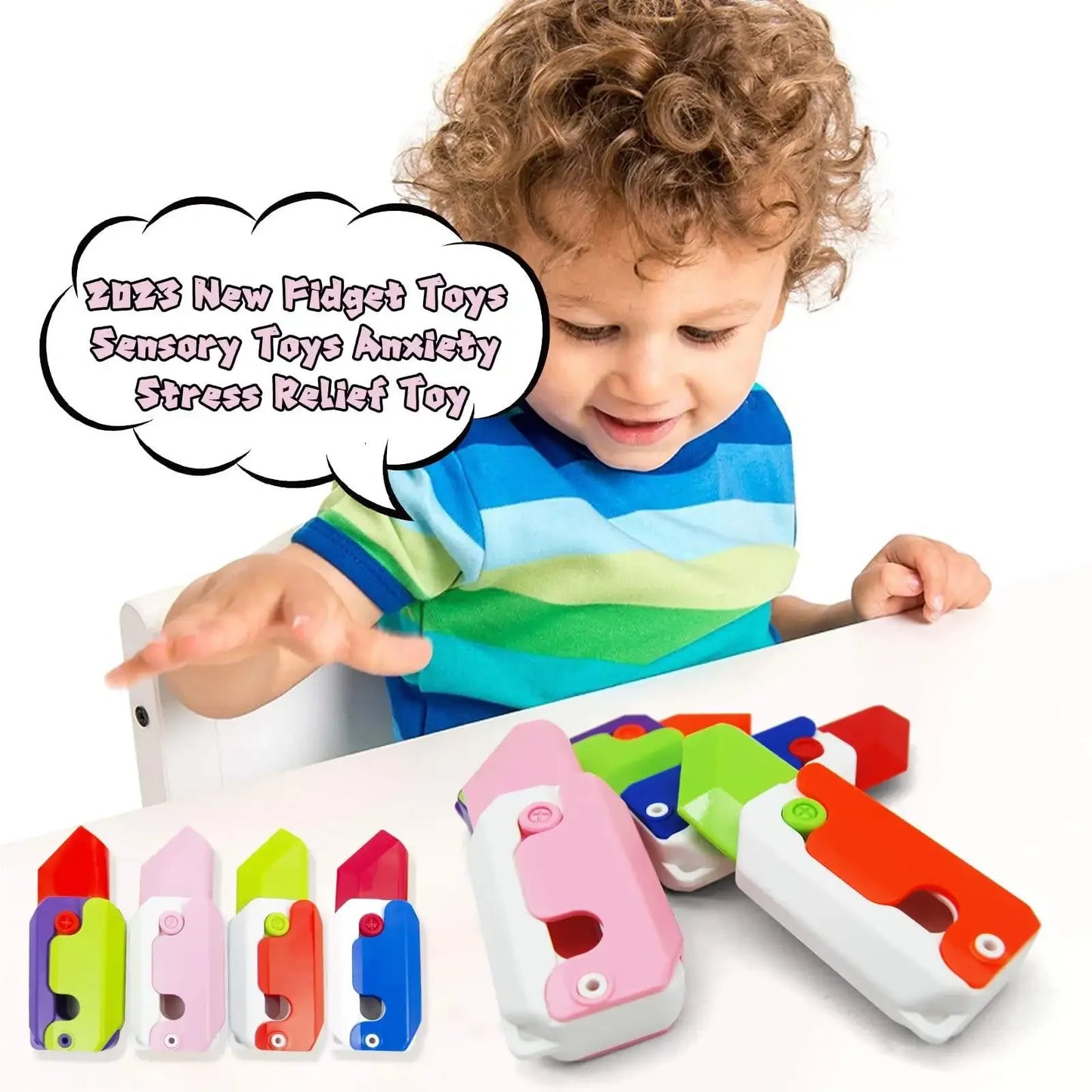 3D Printed Gravity Fidget Knife Toy