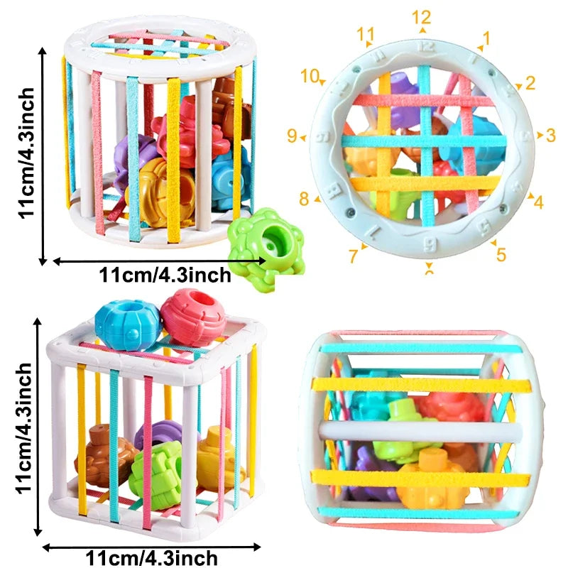 Montessori Sorting & Stacking Shape Blocks Toy