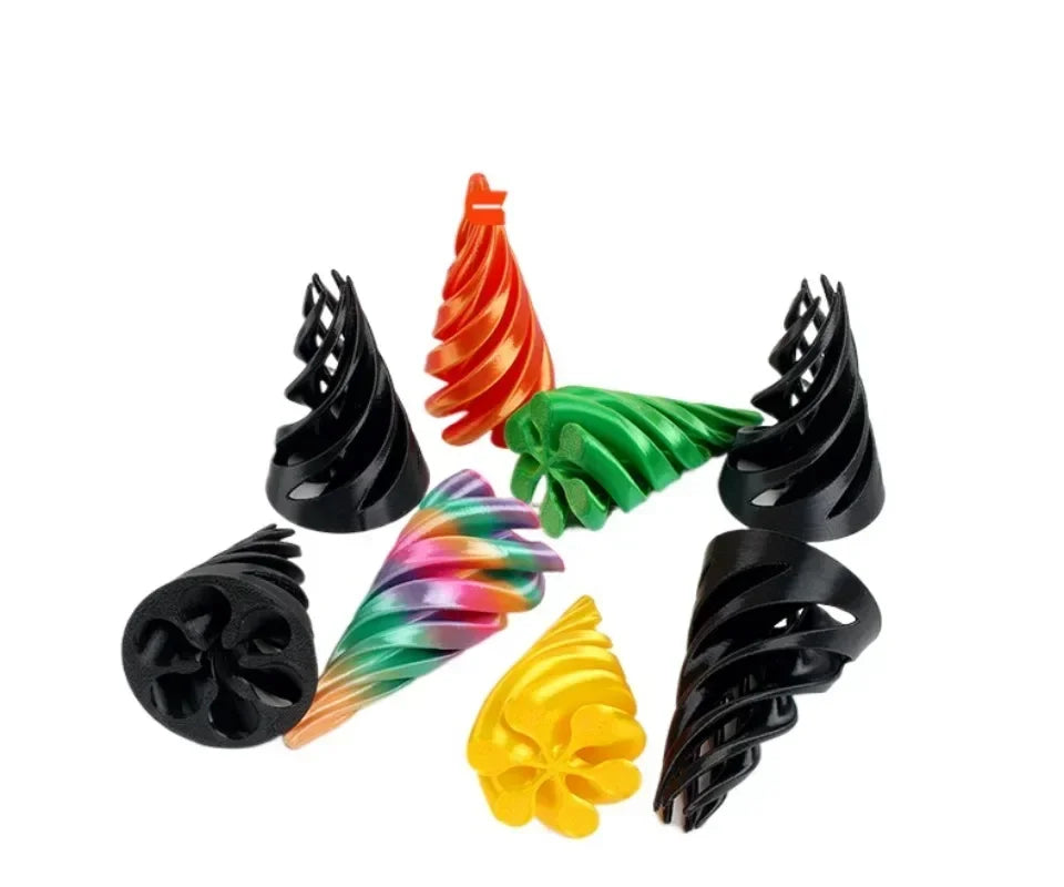 3D Printed Spiral Dual-Color Fidget Toy