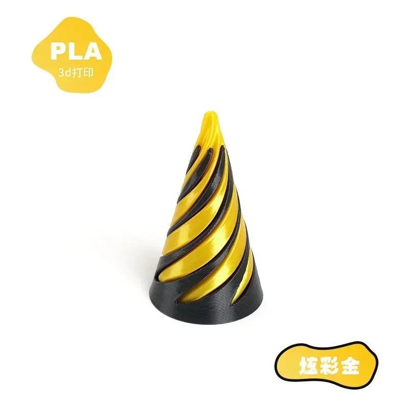 3D Printed Spiral Dual-Color Fidget Toy