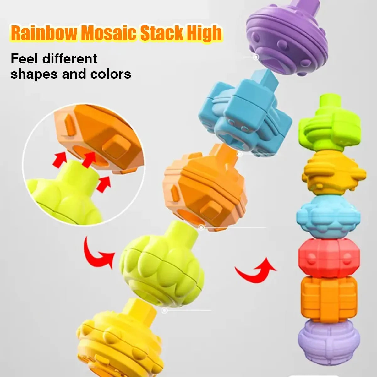 Montessori Sorting & Stacking Shape Blocks Toy