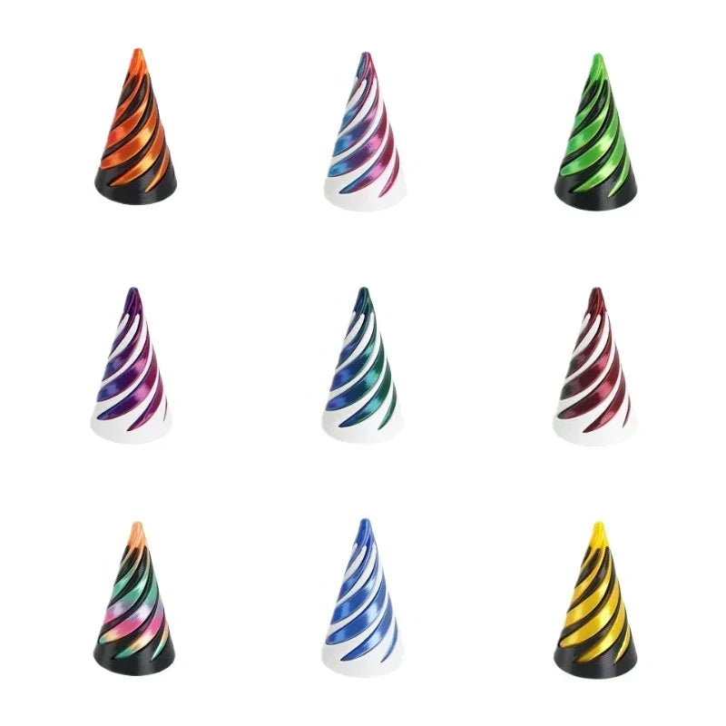 3D Printed Spiral Dual-Color Fidget Toy