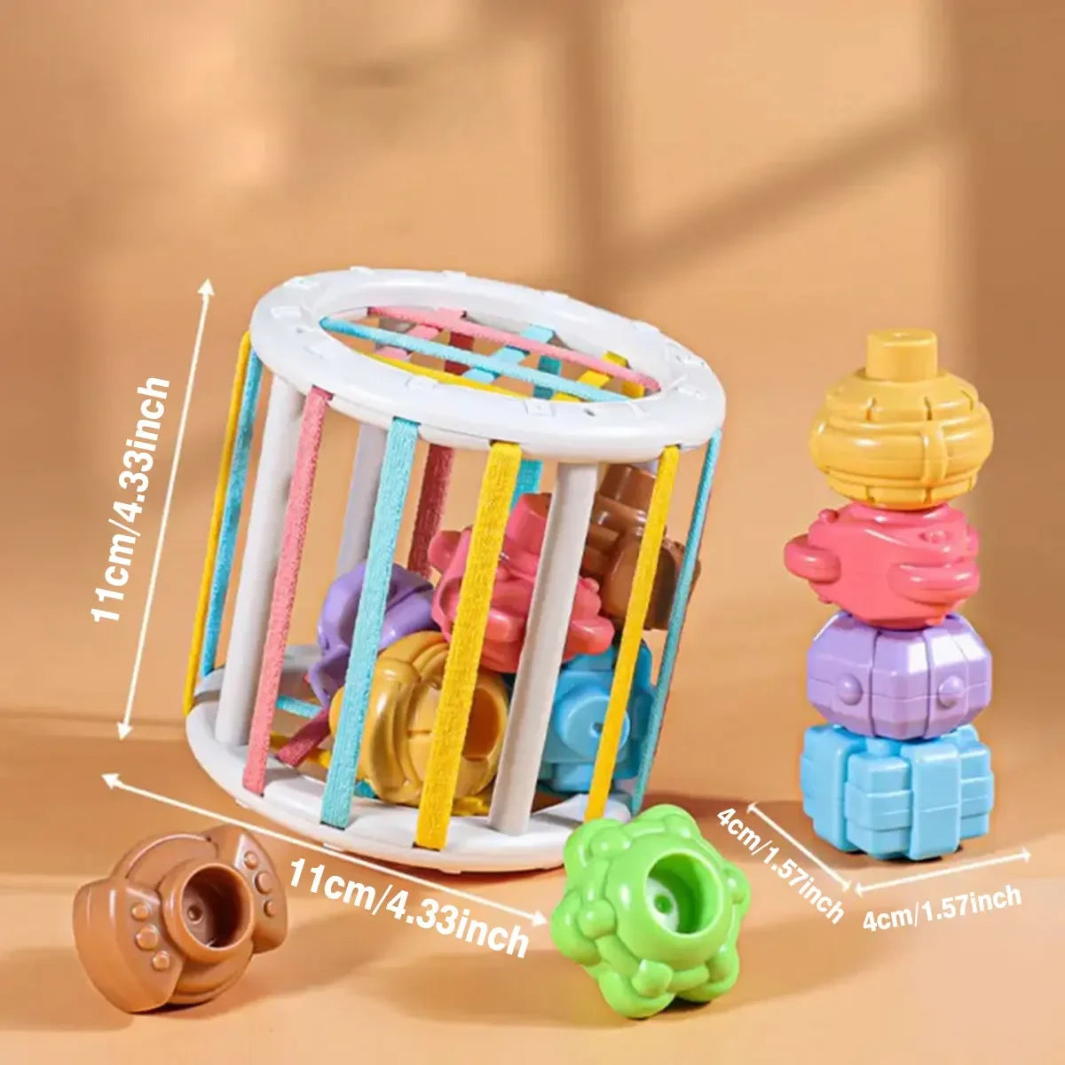 Montessori Sorting & Stacking Shape Blocks Toy