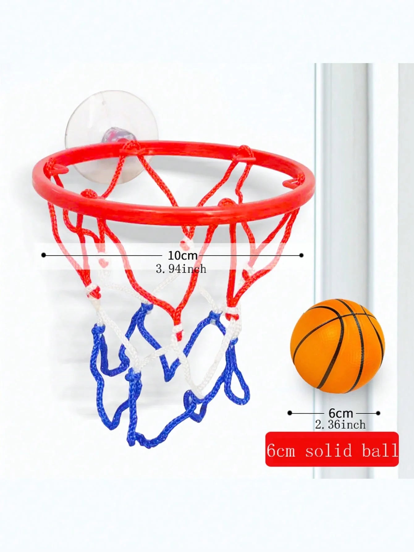 Small Basketball Set with Coordinated Wrist Solid Rubber Elastic Ball