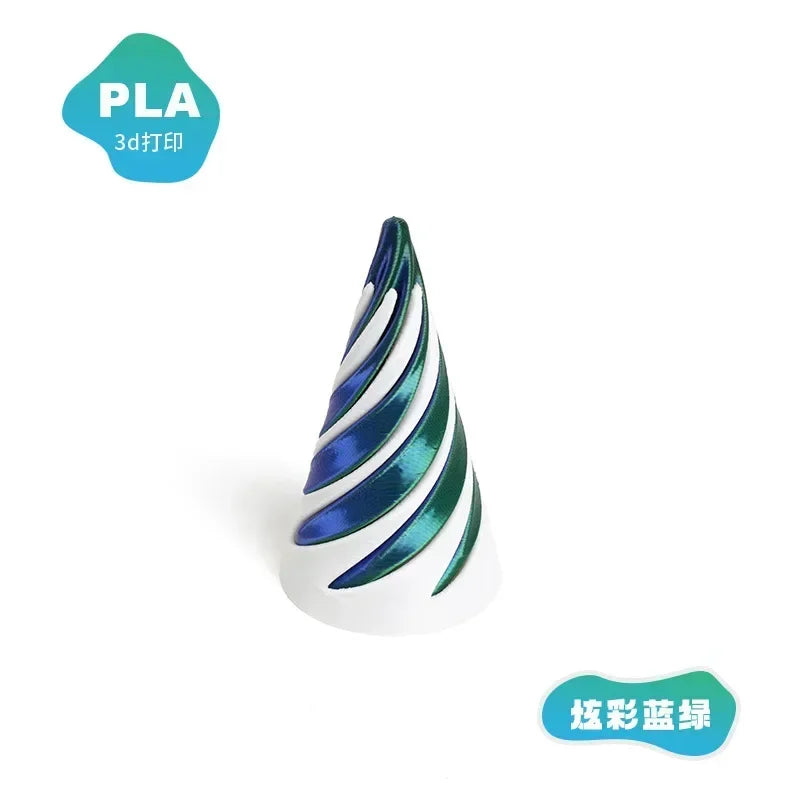 3D Printed Spiral Dual-Color Fidget Toy