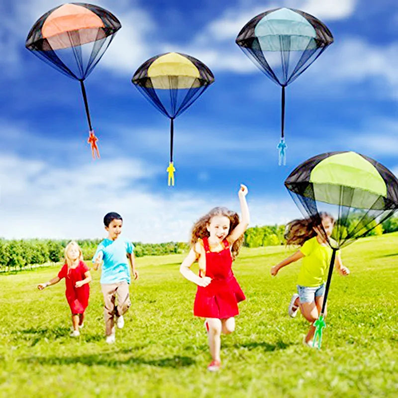 Hand Throwing Parachute Toy with Mini Soldie