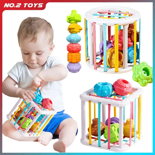 Montessori Sorting & Stacking Shape Blocks Toy