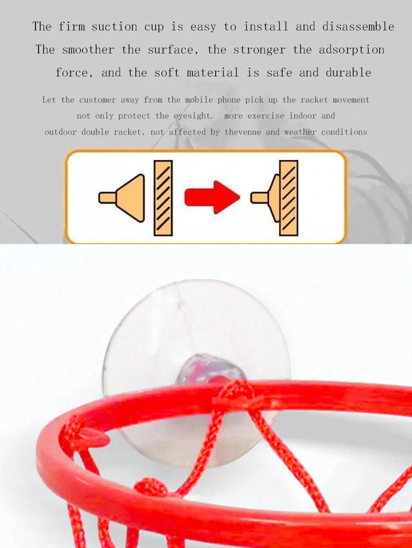 Small Basketball Set with Coordinated Wrist Solid Rubber Elastic Ball