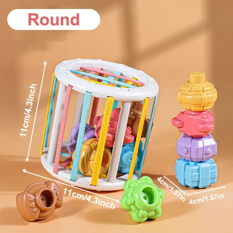 Montessori Sorting & Stacking Shape Blocks Toy