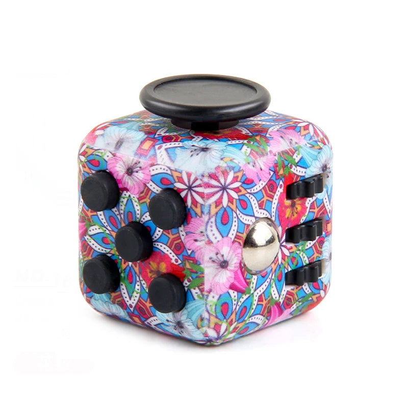 6/12-Sided Rainbow Decompression Cube Toy