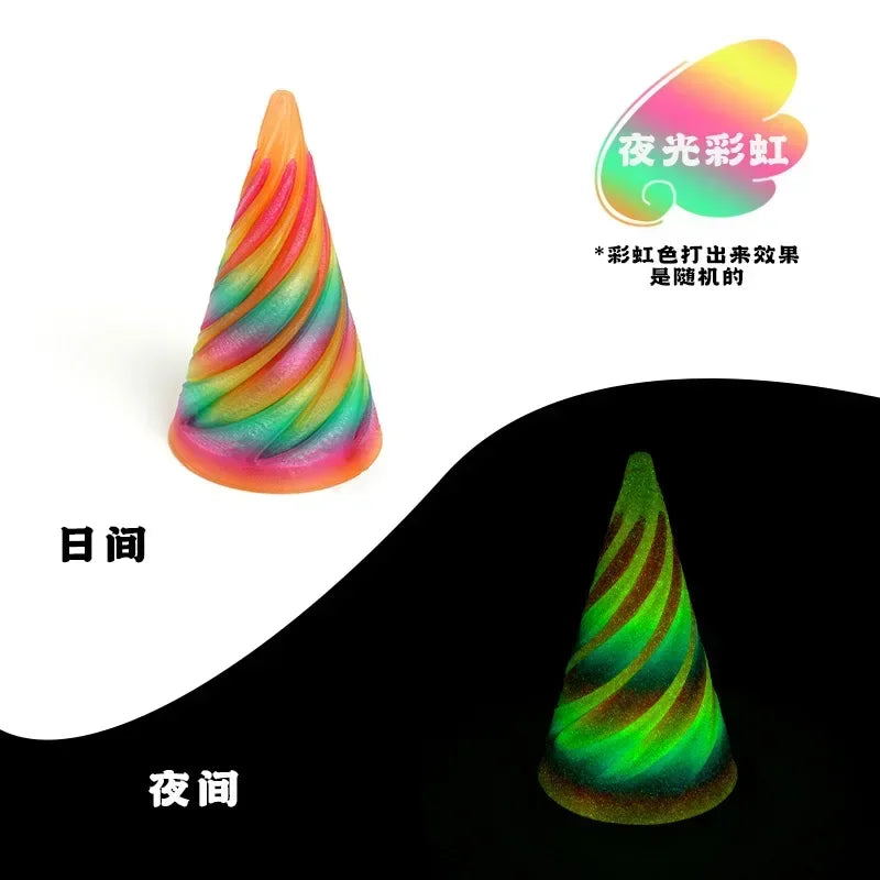 3D Printed Spiral Dual-Color Fidget Toy