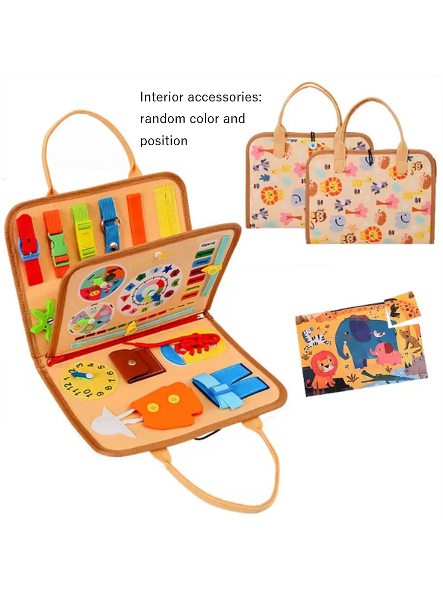 Montessori Busy Board – Educational Sensory Activity & Fine Motor Skills Development Toy for Boys and Girls