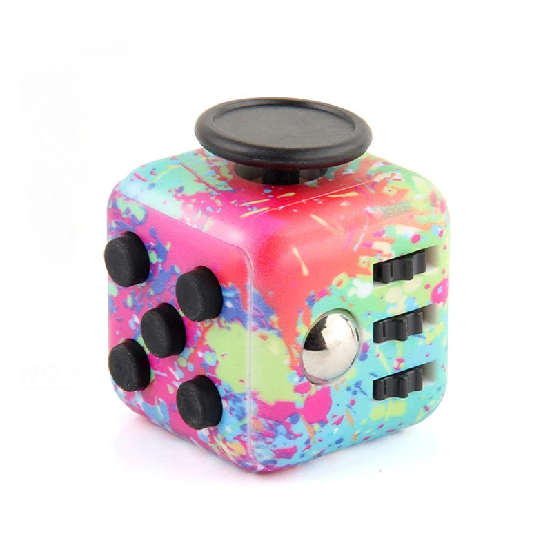 6/12-Sided Rainbow Decompression Cube Toy