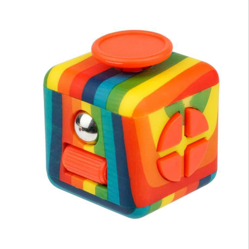 6/12-Sided Rainbow Decompression Cube Toy