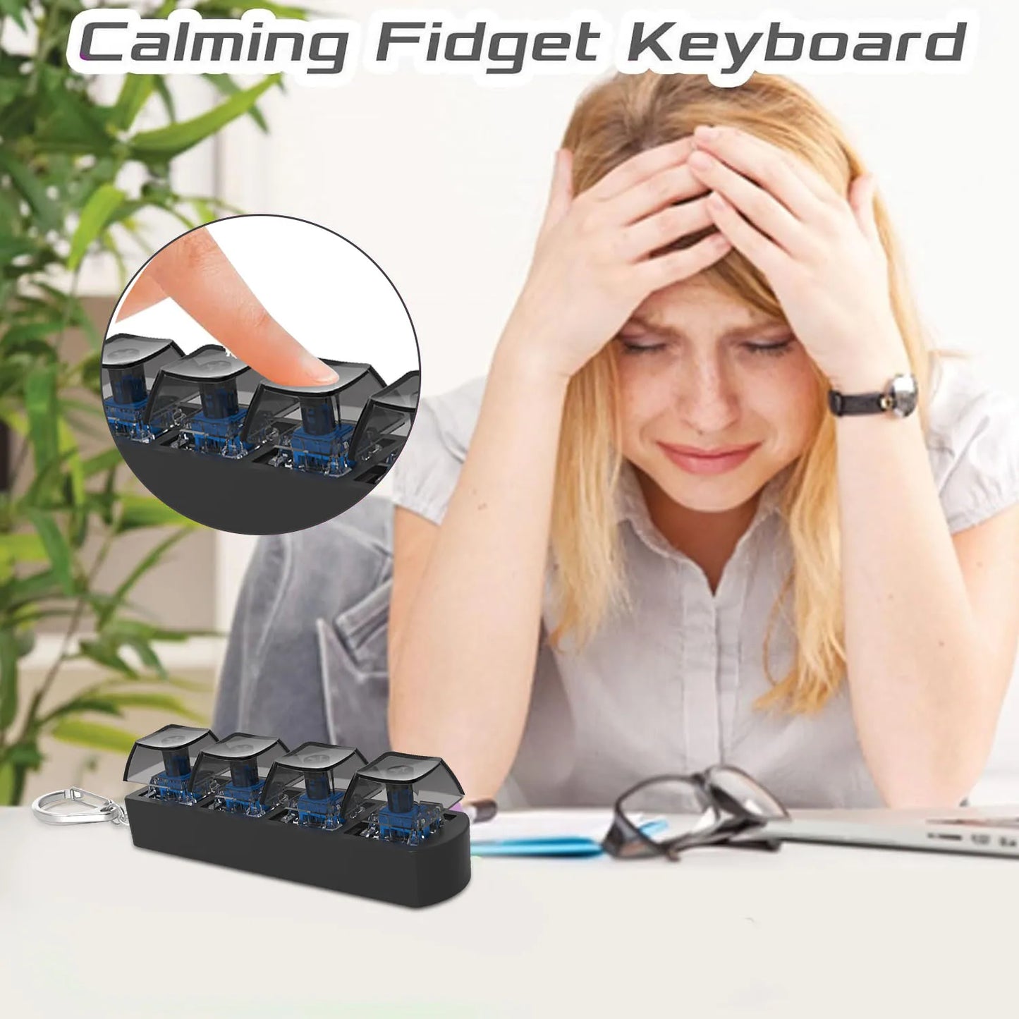 4-Keys Anti-Stress Finger Button Toy
