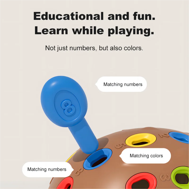 Toddler Montessori Hedgehog Toys – Fine Motor & Sensory Educational Games for Kids 18 Months+