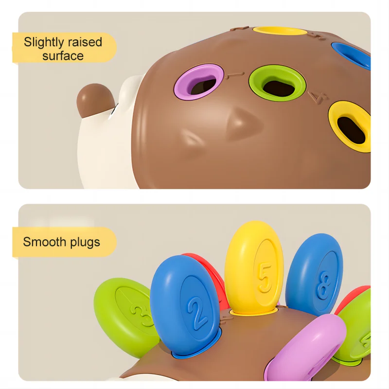 Toddler Montessori Hedgehog Toys – Fine Motor & Sensory Educational Games for Kids 18 Months+