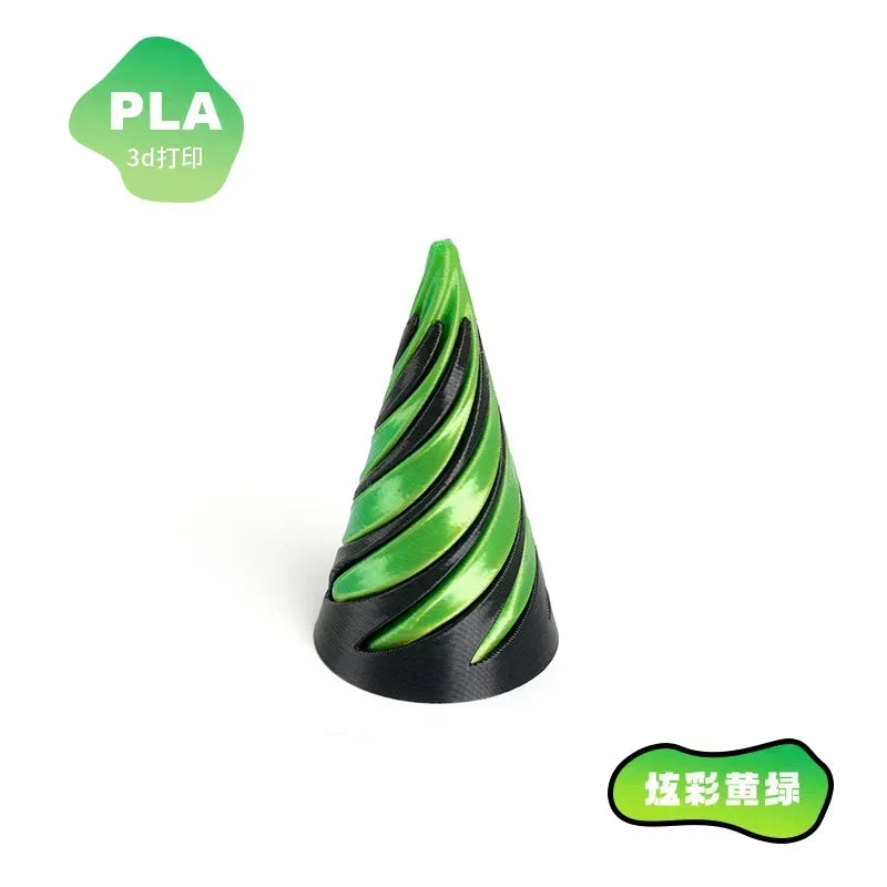 3D Printed Spiral Dual-Color Fidget Toy