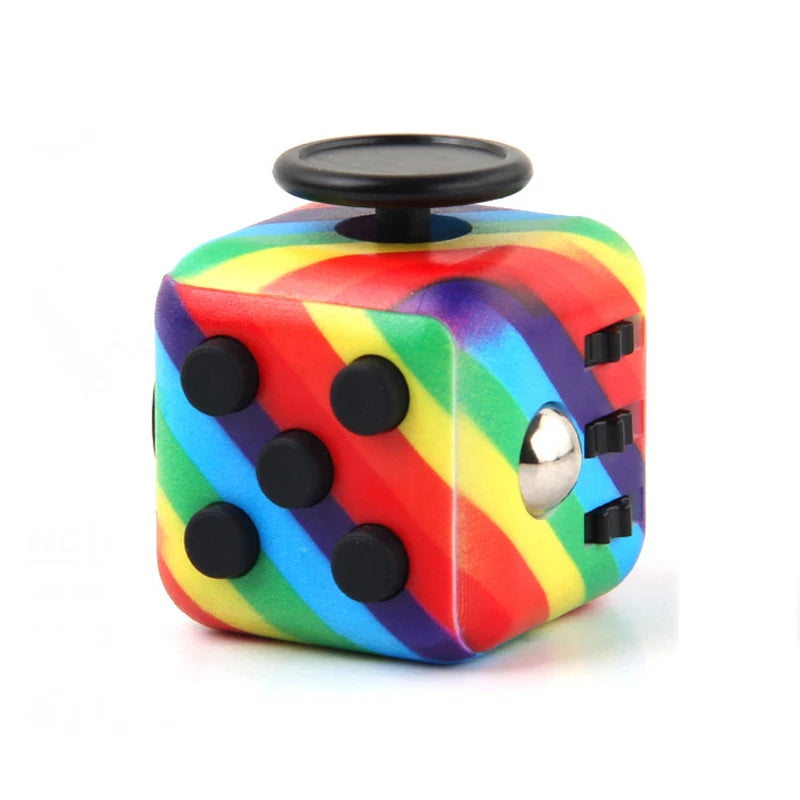 6/12-Sided Rainbow Decompression Cube Toy