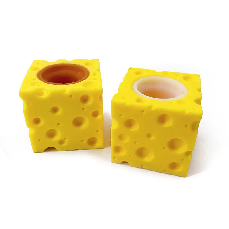 Stress-Relief Cheese Mouse Fidget Toy