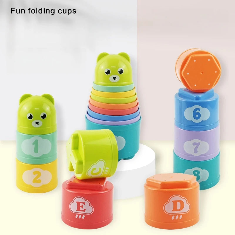 Kids Fun Number & Letter Stacking Cups