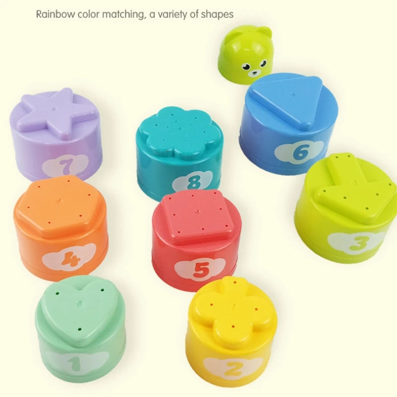 Kids Fun Number & Letter Stacking Cups