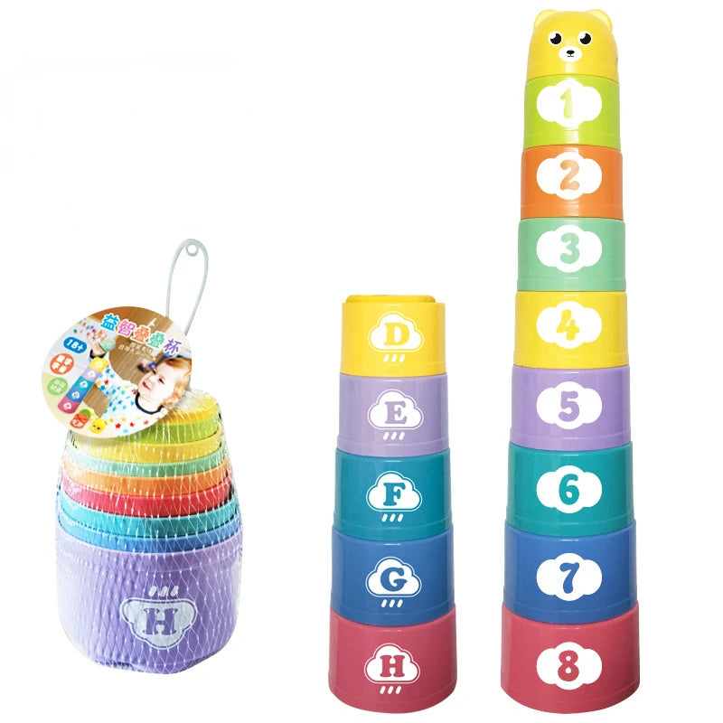 Kids Fun Number & Letter Stacking Cups