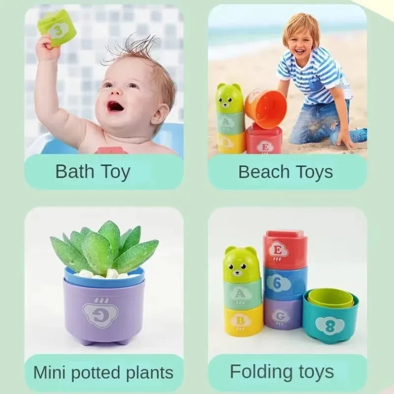 Kids Fun Number & Letter Stacking Cups